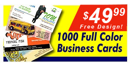 Business Card Promotion, Cheaper than Kinko's